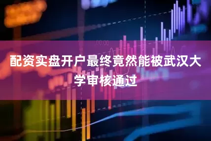 配资实盘开户最终竟然能被武汉大学审核通过